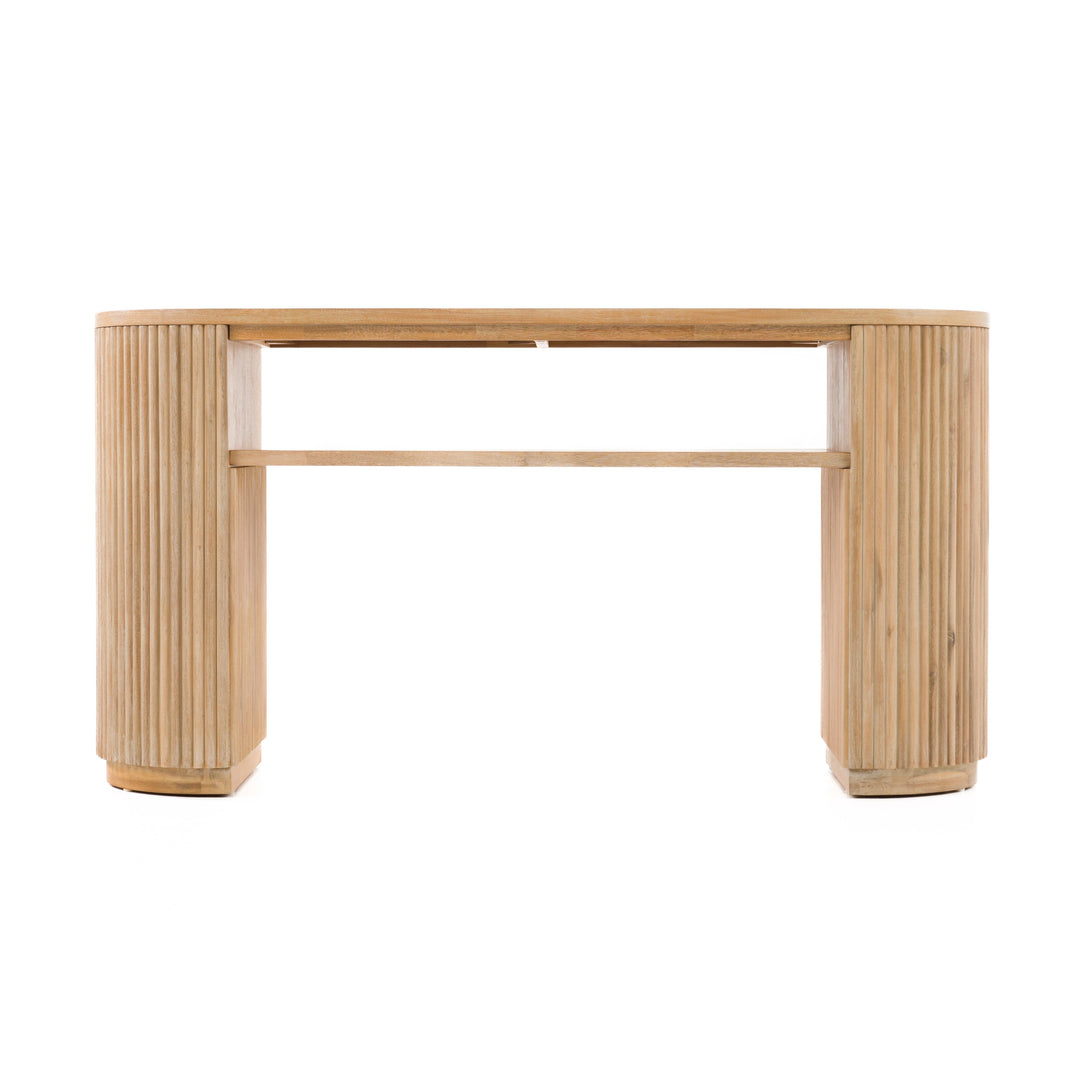 Jacobson - Modern Natural Acacia Console Table