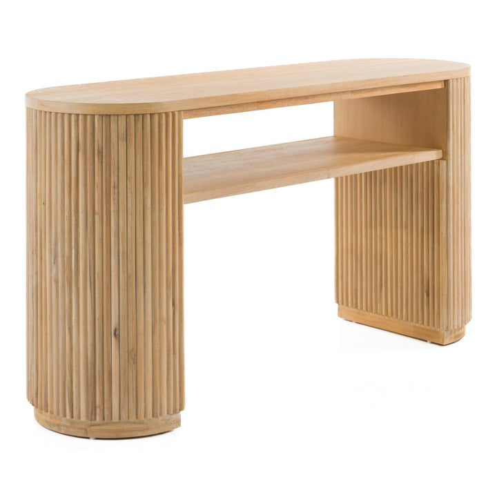 Jacobson - Modern Natural Acacia Console Table