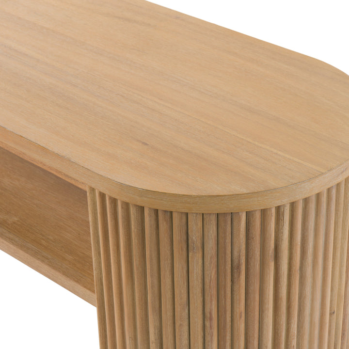 Jacobson - Modern Natural Acacia Console Table