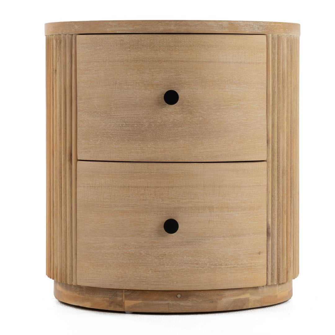 Jacobson - Modern Natural Acacia Nightstand