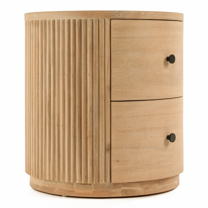Jacobson - Modern Natural Acacia Nightstand