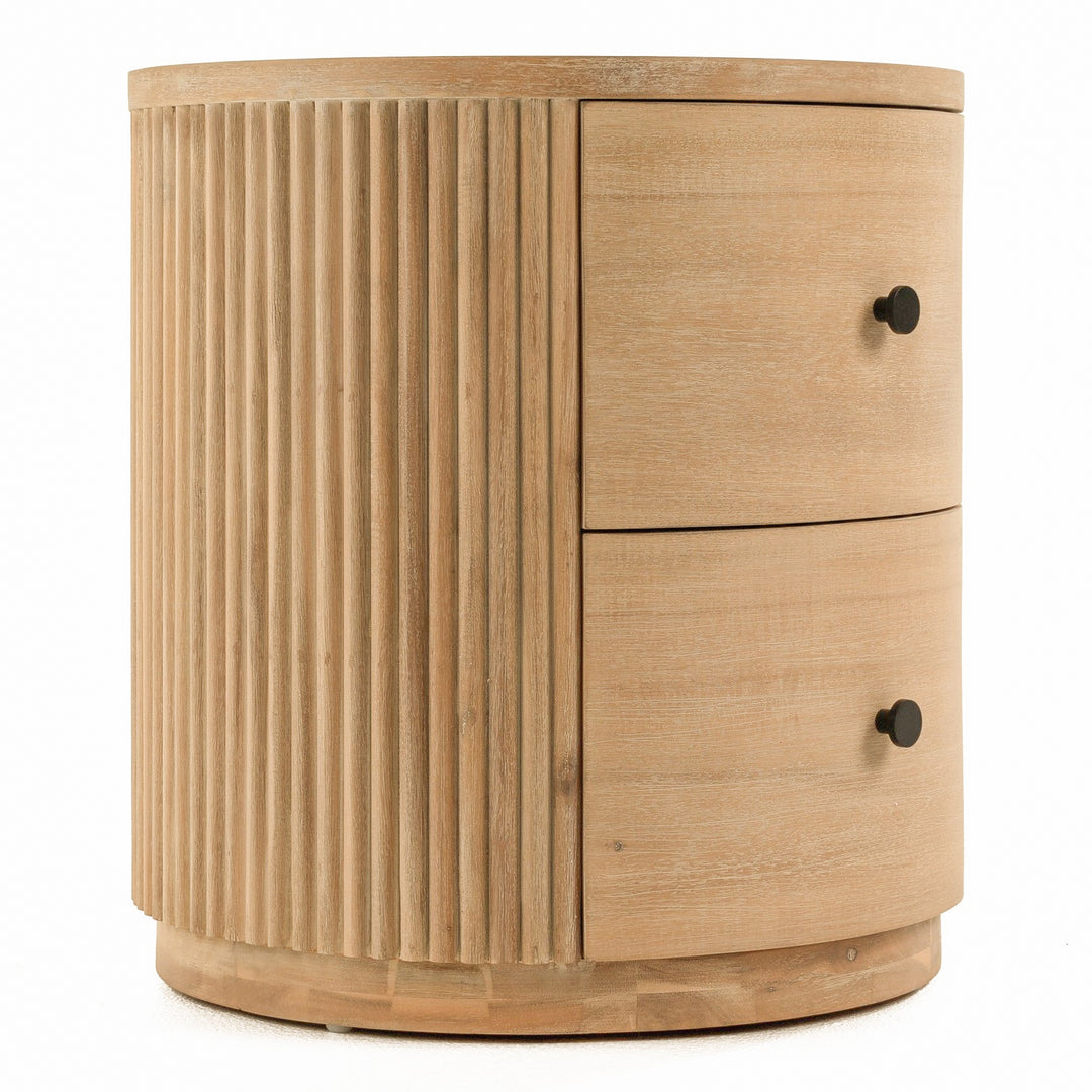 Jacobson - Modern Natural Acacia Nightstand