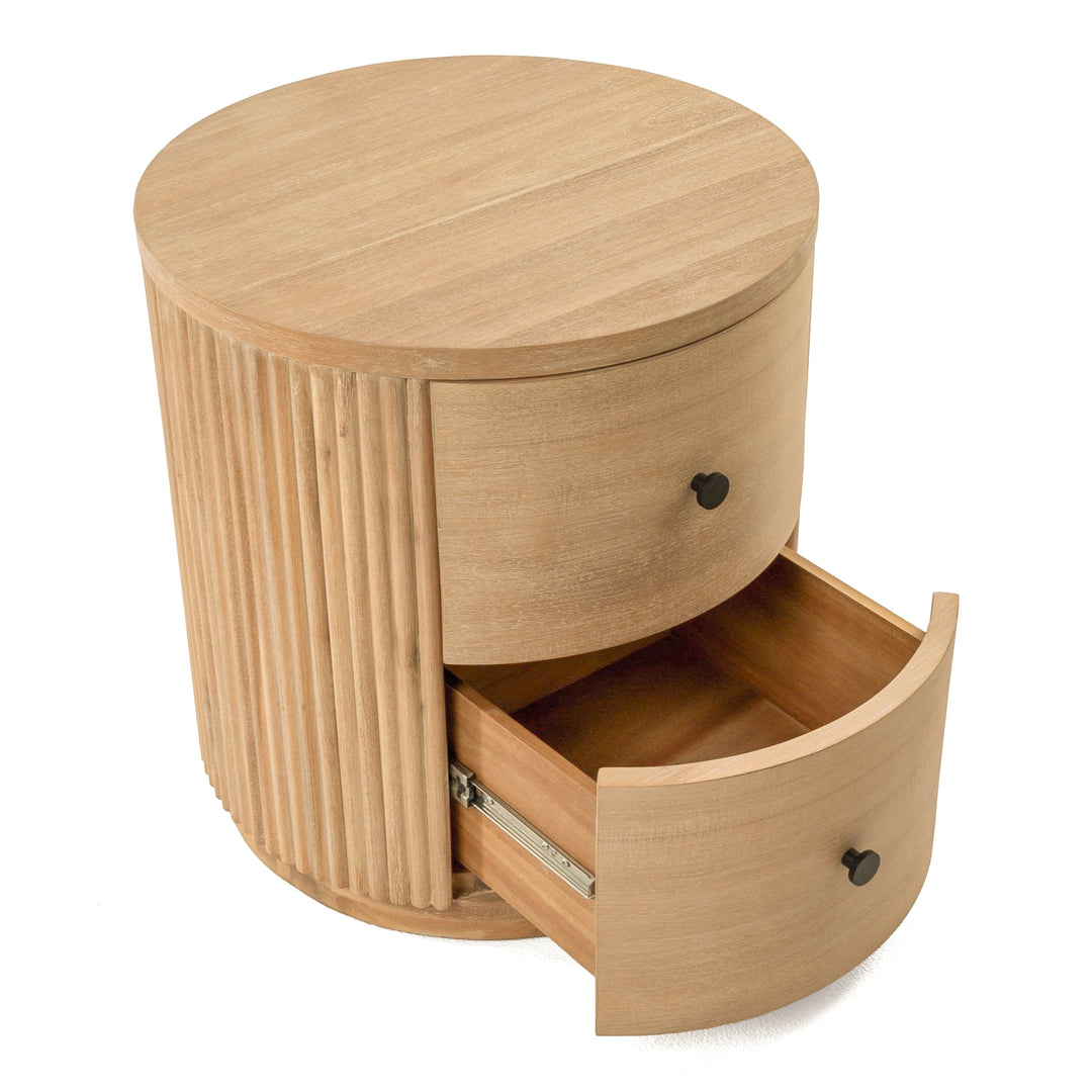 Jacobson - Modern Natural Acacia Nightstand