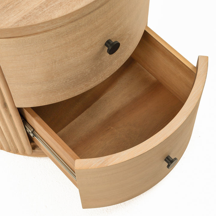 Jacobson - Modern Natural Acacia Nightstand
