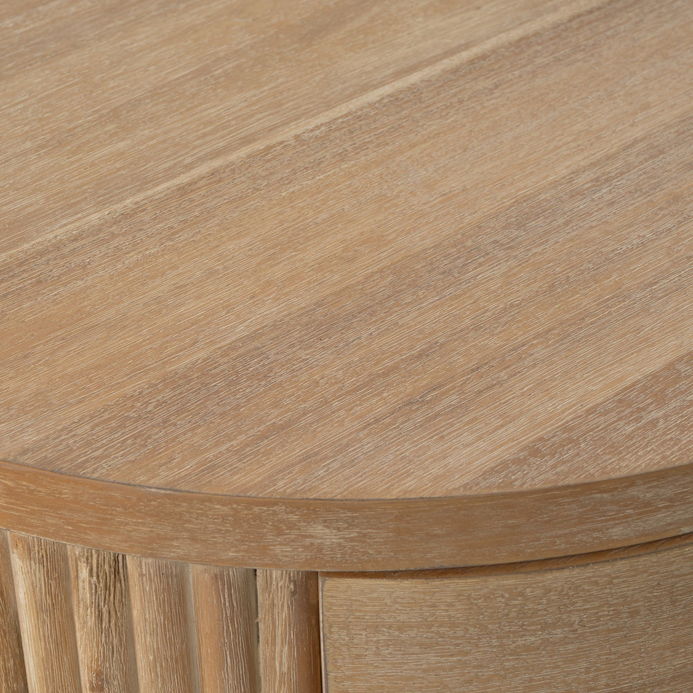Jacobson - Modern Natural Acacia Nightstand - View 10