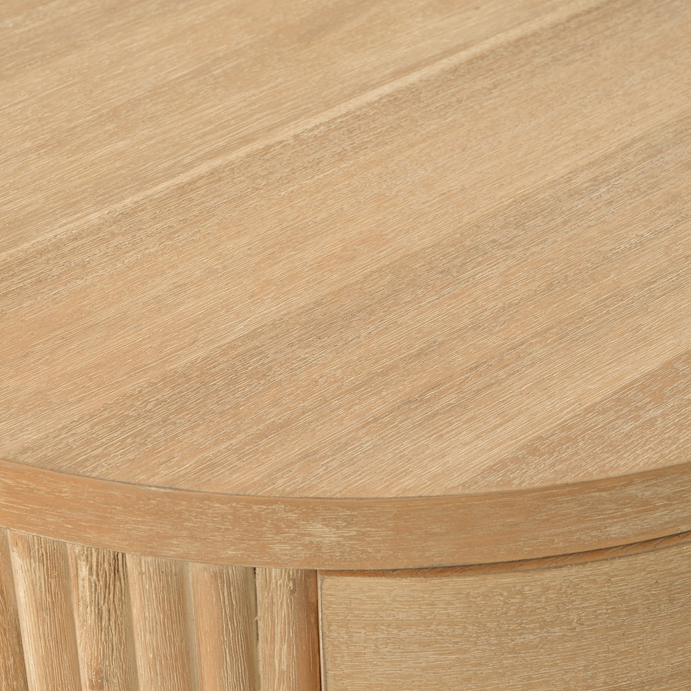 Jacobson - Modern Natural Acacia Nightstand - View 17