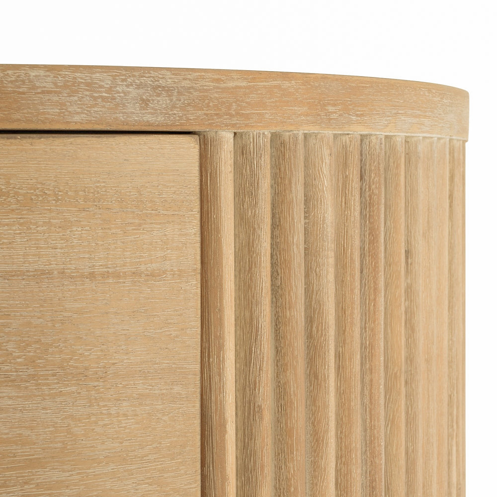 Jacobson - Modern Natural Acacia Nightstand - View 16