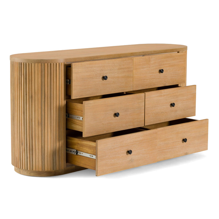 Jacobson - Modern Natural Acacia Dresser - View 3