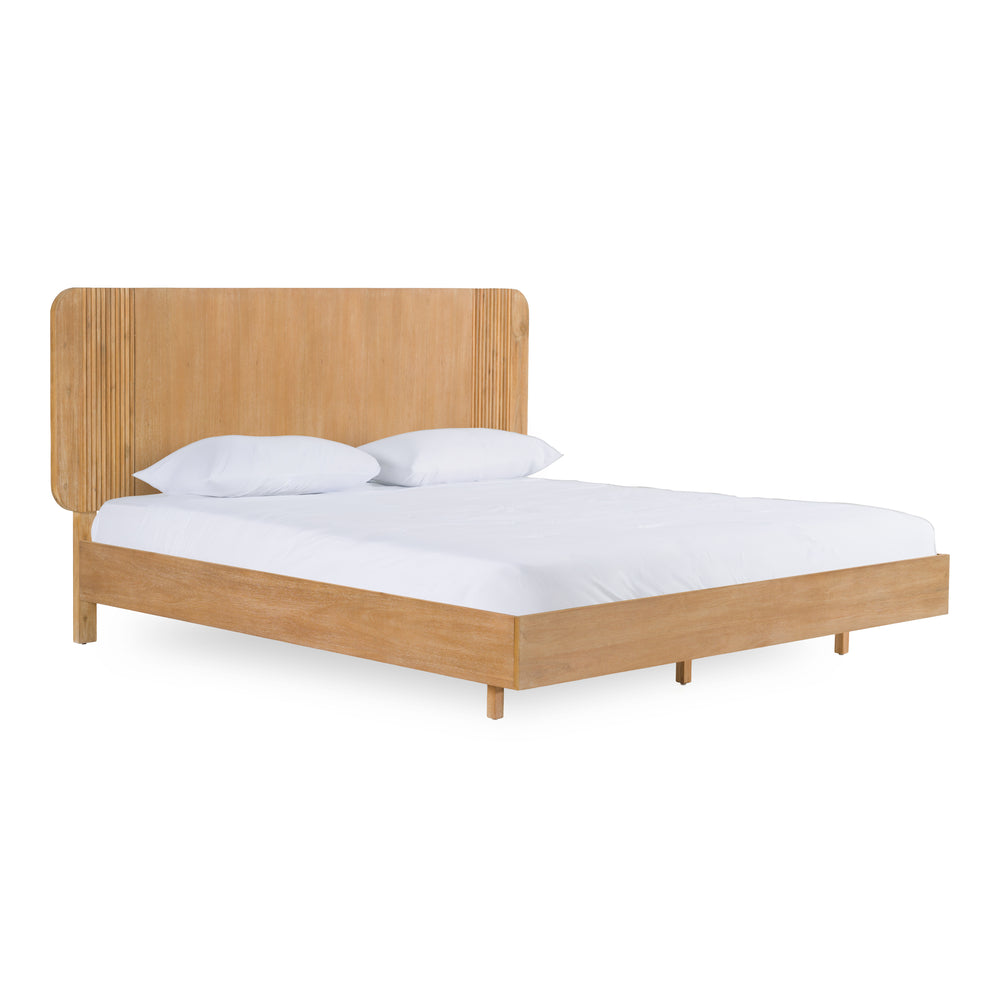 Jacobson - Modern Natural Acacia Bed - View 2