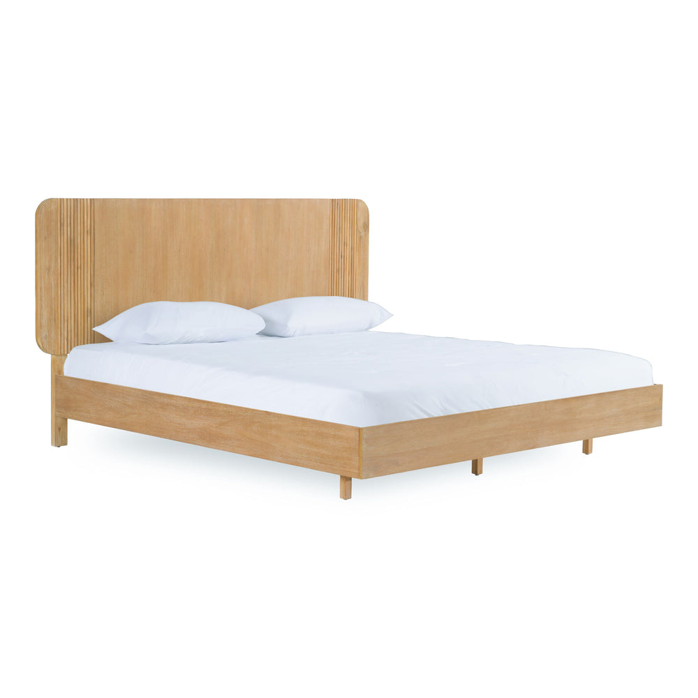 Jacobson - Modern Natural Acacia Bed - View 6