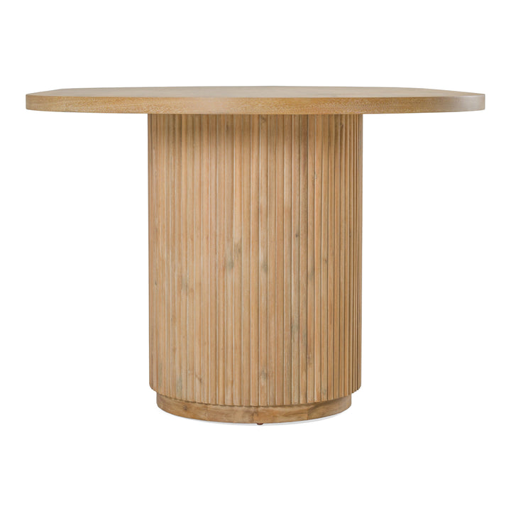 Jacobson - Modern Natural Acacia Oval Large Dining Table