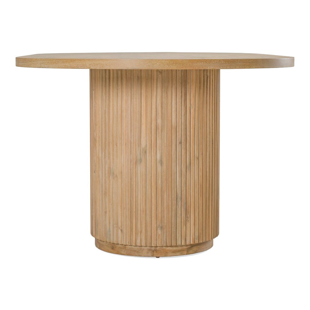 Jacobson - Modern Natural Acacia Oval Large Dining Table