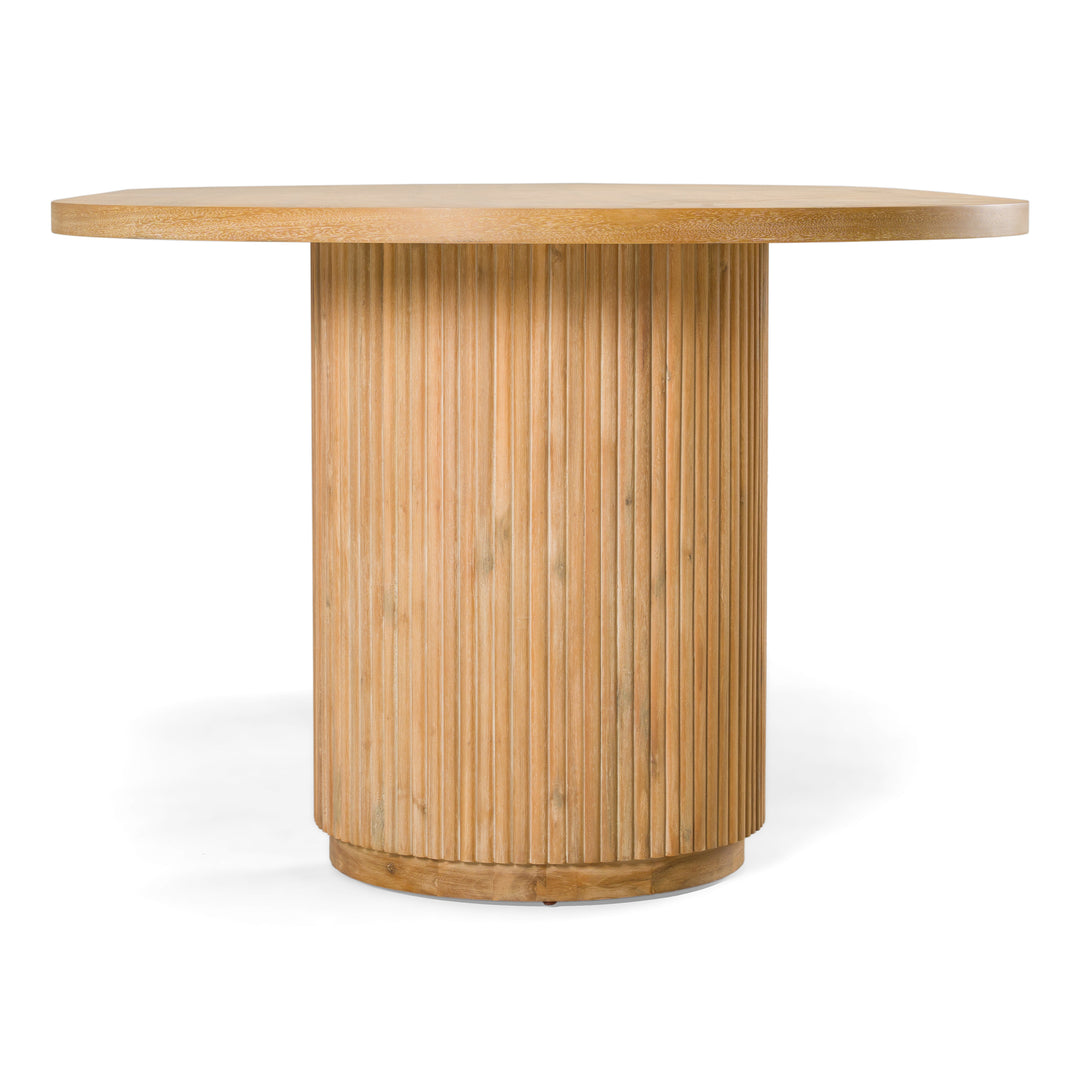 Jacobson - Modern Natural Acacia Oval Large Dining Table