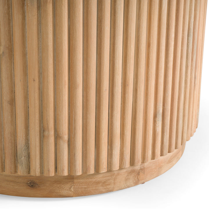 Jacobson - Modern Natural Acacia Oval Large Dining Table