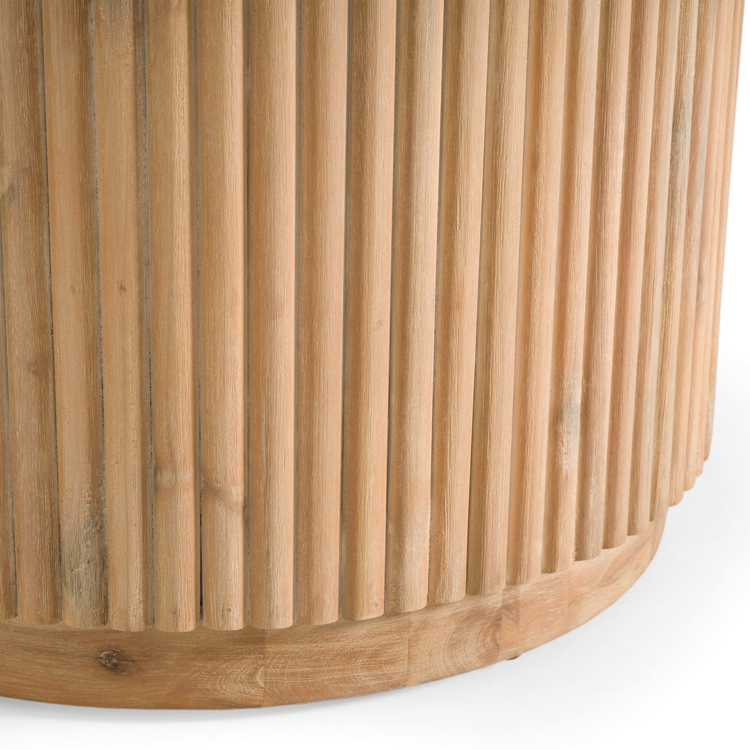 Jacobson - Modern Natural Acacia Oval Large Dining Table