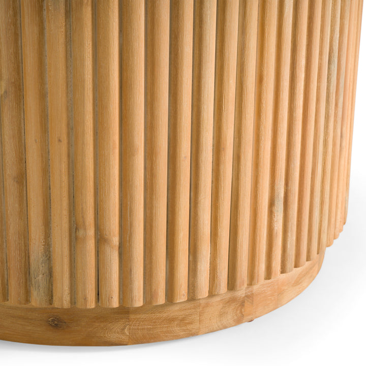 Jacobson - Modern Natural Acacia Oval Large Dining Table