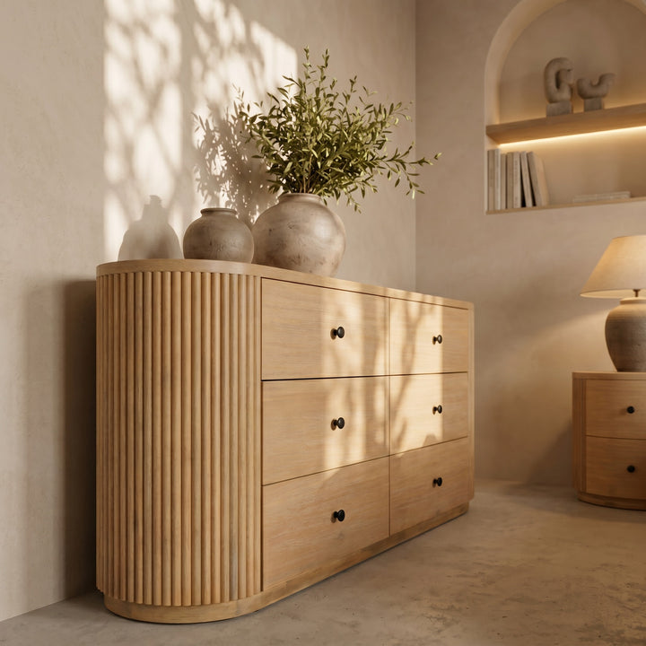 Jacobson - Modern Natural Acacia Dresser - View 14