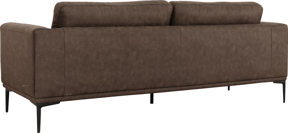 Jada - Modern Brown Fabric Loveseat