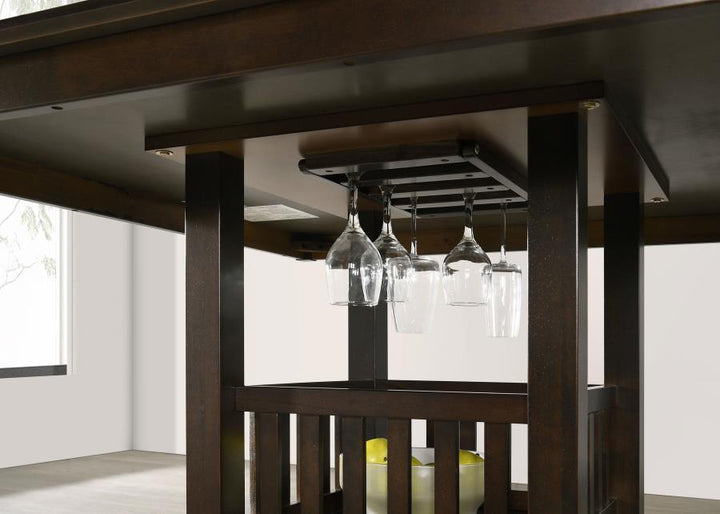 Jaden - 5 Piece Square Counter Height Dining Set - Espresso 5 - Piece Dining Room Set modern furniture Contempo Furniture