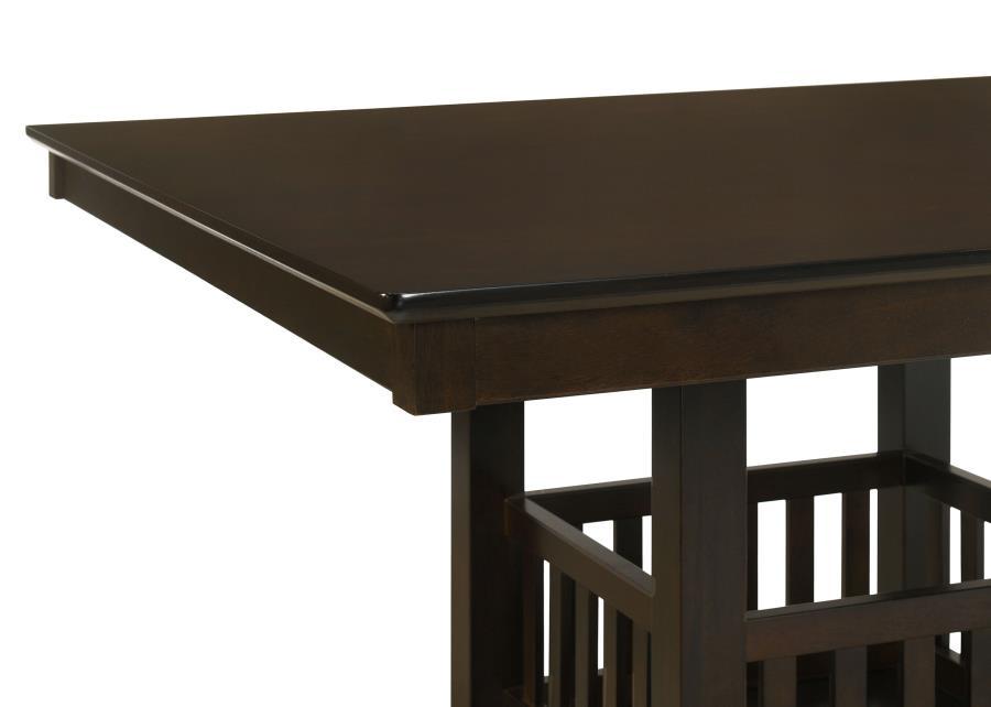 Jaden - 5 Piece Square Counter Height Dining Set - Espresso 5 - Piece Dining Room Set modern furniture Contempo Furniture