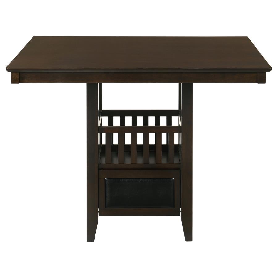 Jaden - 5 Piece Square Counter Height Dining Set - Espresso 5 - Piece Dining Room Set modern furniture Contempo Furniture