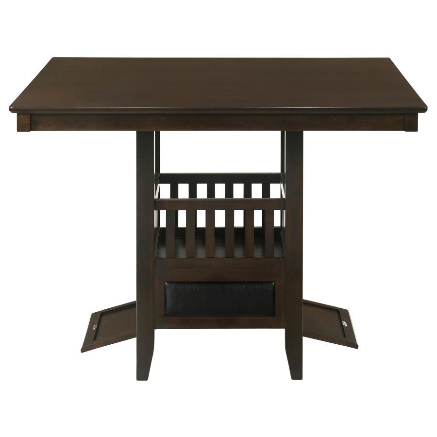 Jaden - Square Counter Height Dining Table - Espresso Counter Table modern furniture Contempo Furniture