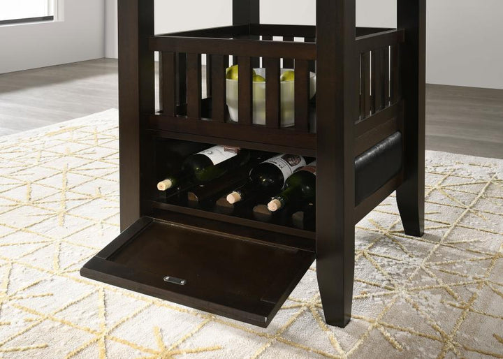 Jaden - Square Counter Height Dining Table - Espresso Counter Table modern furniture Contempo Furniture