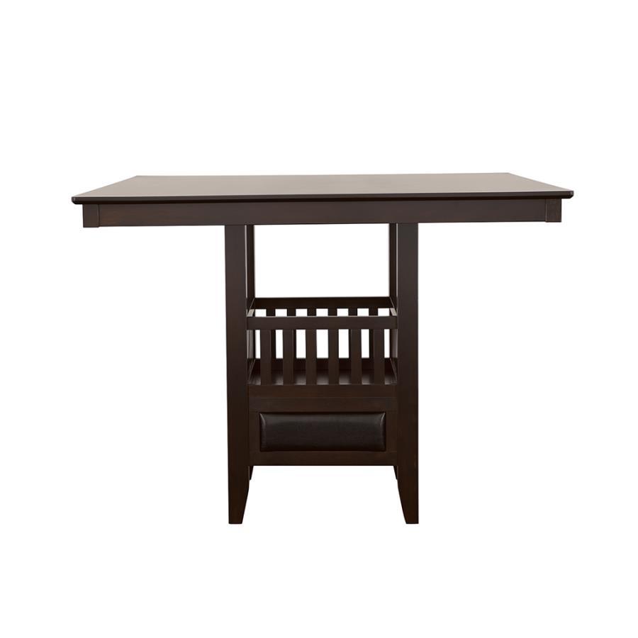 Jaden - Square Counter Height Dining Table - Espresso Counter Table modern furniture Contempo Furniture