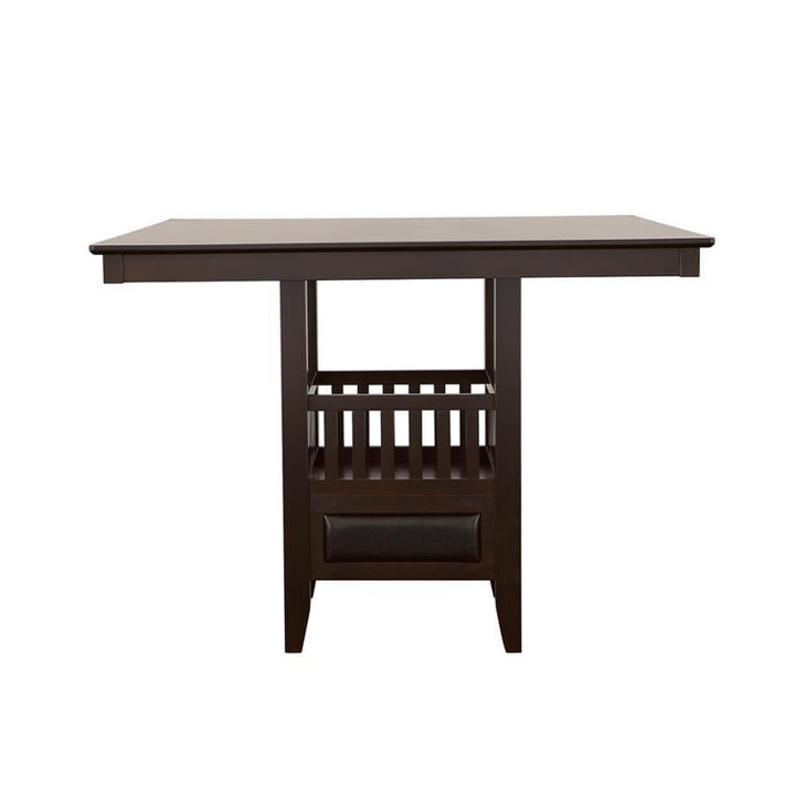 Jaden - Square Counter Height Dining Table - Espresso Counter Table modern furniture Contempo Furniture