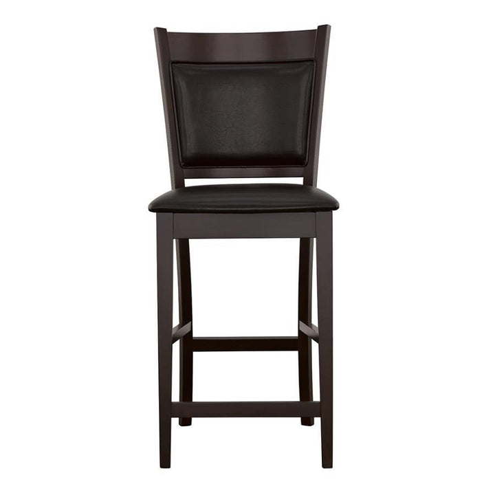 Jaden - Upholstered Counter Chair (Set of 2) - Black And Espresso Stool Set modern furniture Contempo Furniture