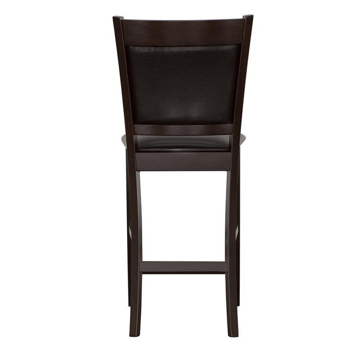 Jaden - Upholstered Counter Chair (Set of 2) - Black And Espresso Stool Set modern furniture Contempo Furniture