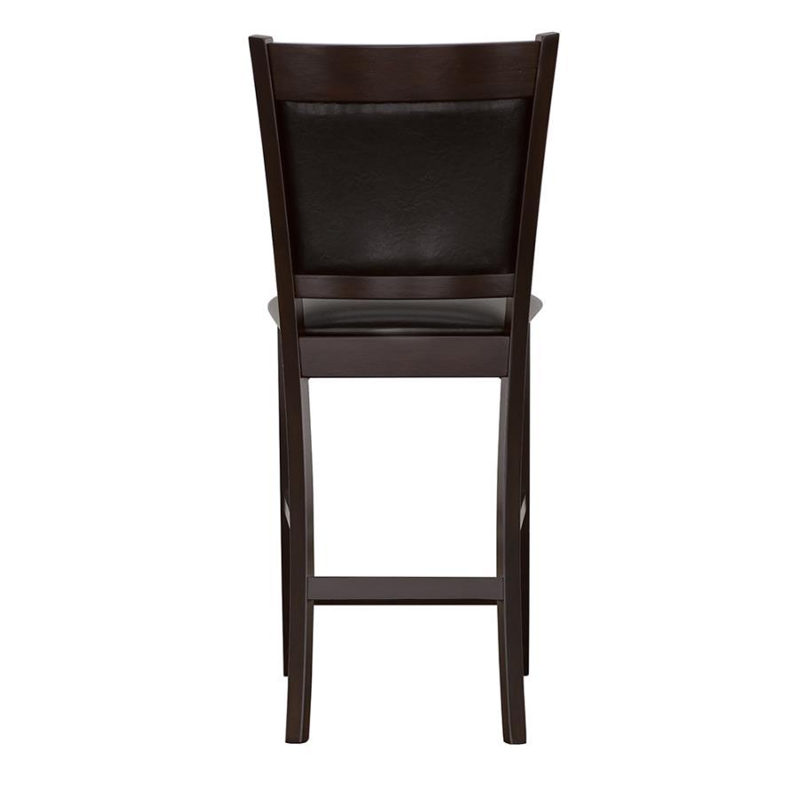 Jaden - Upholstered Counter Chair (Set of 2) - Black And Espresso Stool Set modern furniture Contempo Furniture
