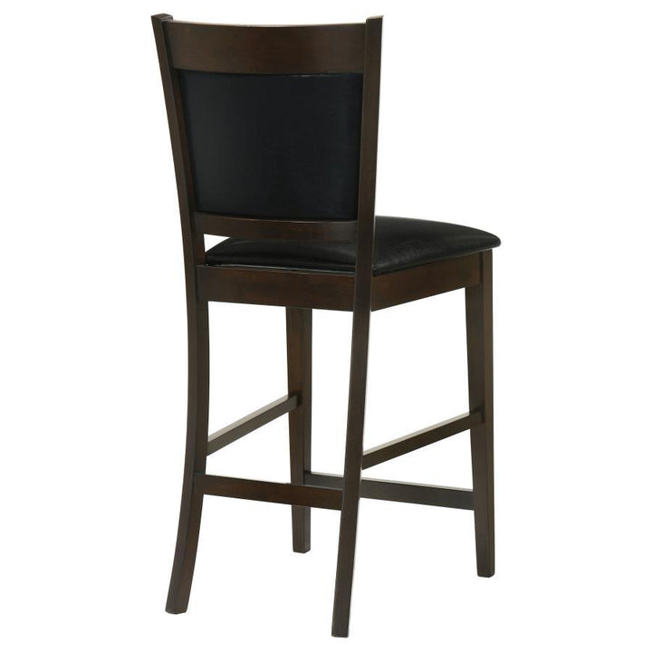 Jaden - Upholstered Counter Chair (Set of 2) - Black And Espresso Stool Set modern furniture Contempo Furniture