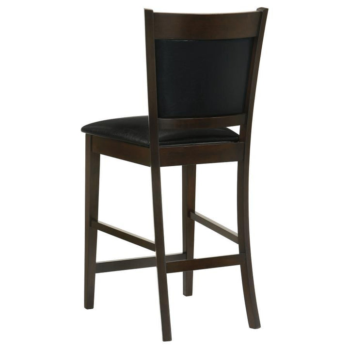 Jaden - Upholstered Counter Chair (Set of 2) - Black And Espresso Stool Set modern furniture Contempo Furniture