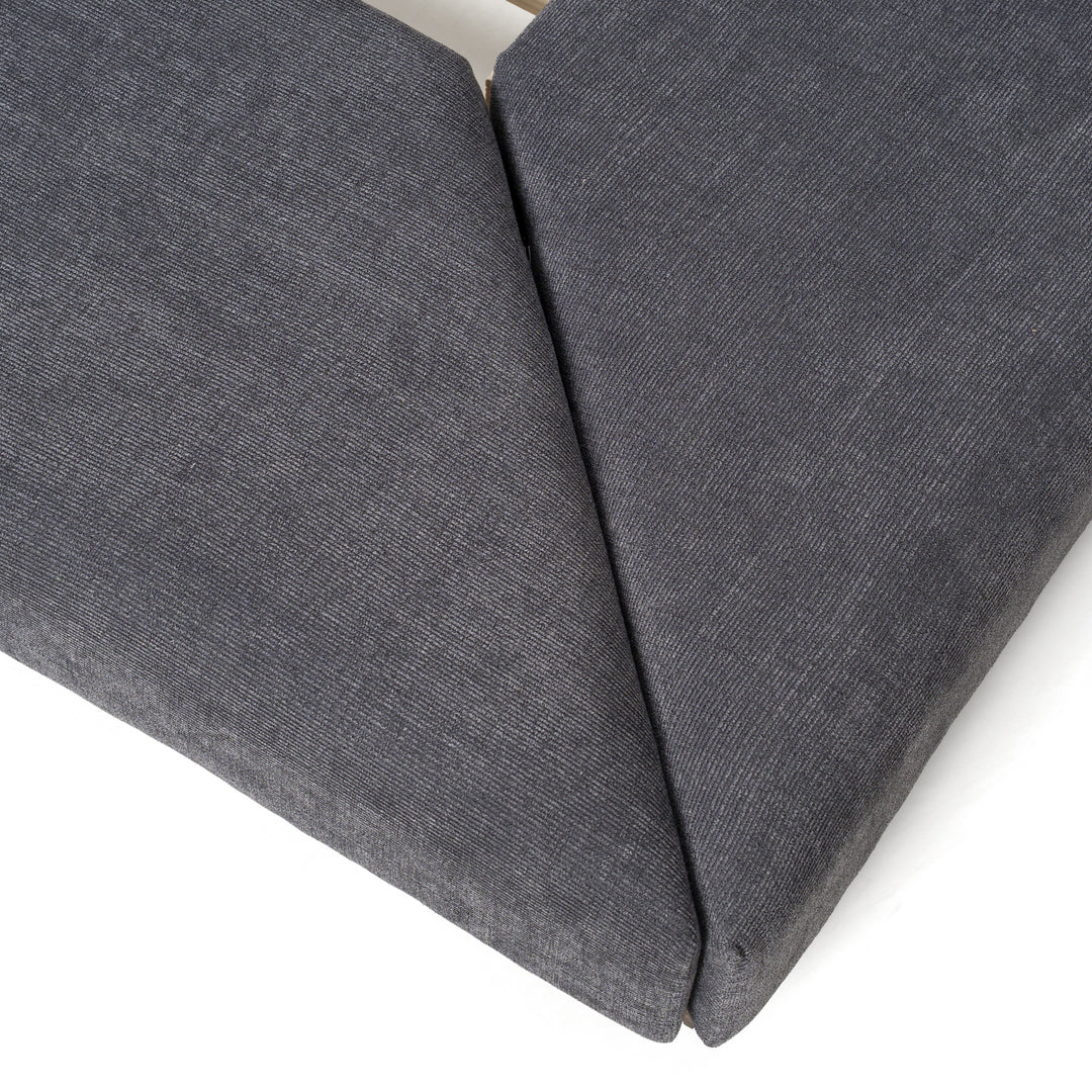 Jagger Modern Dark Grey  and  Walnut Bed