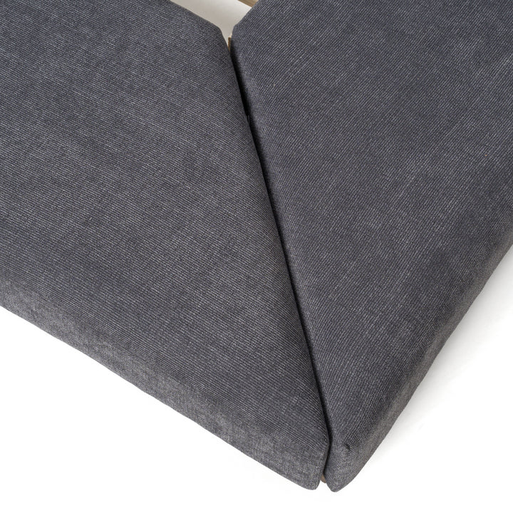 Jagger Modern Dark Grey  and  Walnut Bed