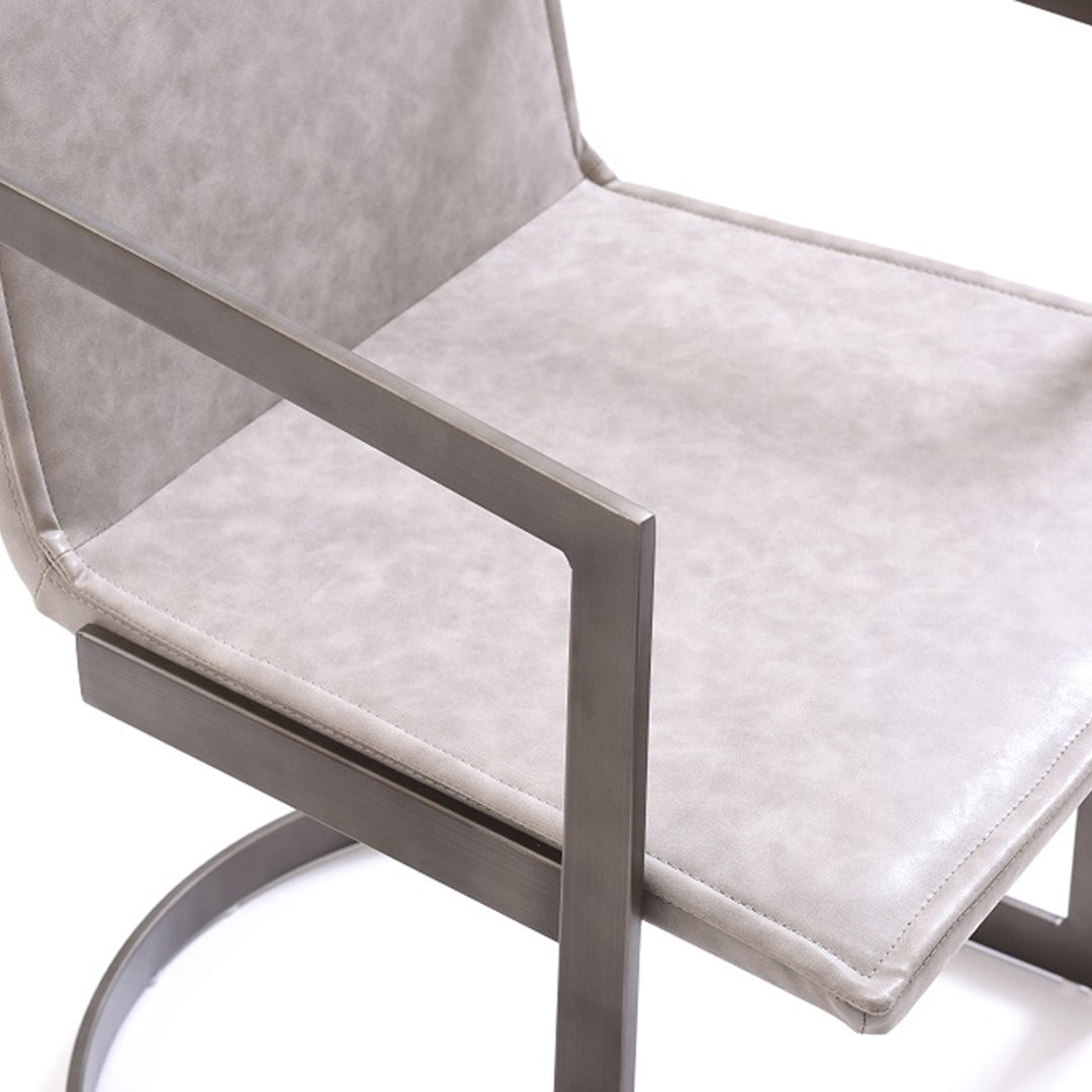 Jago - Modern White Wash Grey Dining Chair