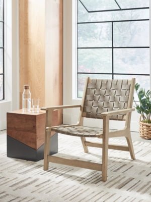 Jameset Accent Chair - Light Brown Accent Chair modern furniture Contempo Furniture