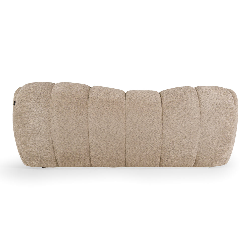 Janine - Modern Tan Fabric Bed - View 3