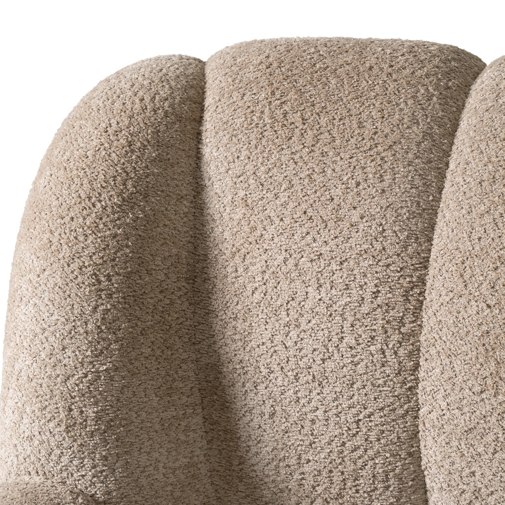 Janine - Modern Tan Fabric Bed - View 5