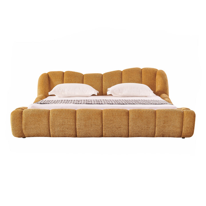 Janine - Modern Camel Fabric Bed