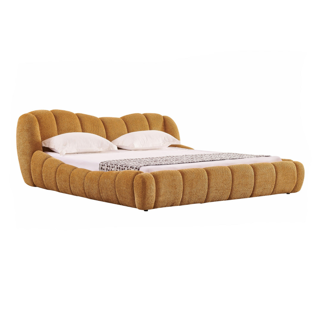 Janine - Modern Camel Fabric Bed