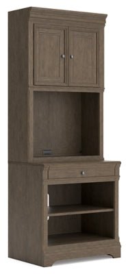 Janismore Bookcase - Dark Brown | Ashley Furniture