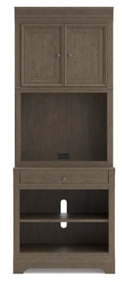 Janismore Bookcase - Dark Brown Standard Bookcase modern furniture Contempo Furniture