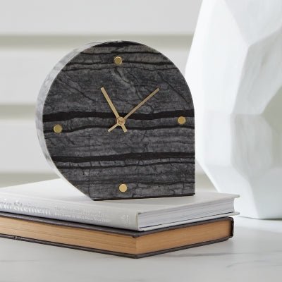 Janmour Table Clock (Set of 2) - Black Tabletop Clocks modern furniture Contempo Furniture