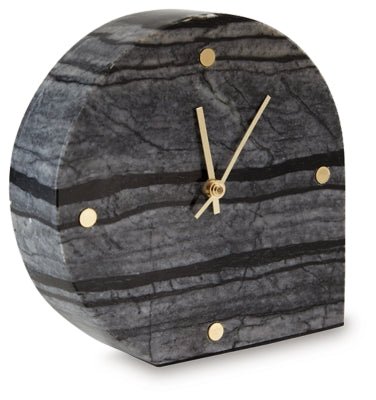 Janmour Table Clock (Set of 2) - Black Tabletop Clocks modern furniture Contempo Furniture