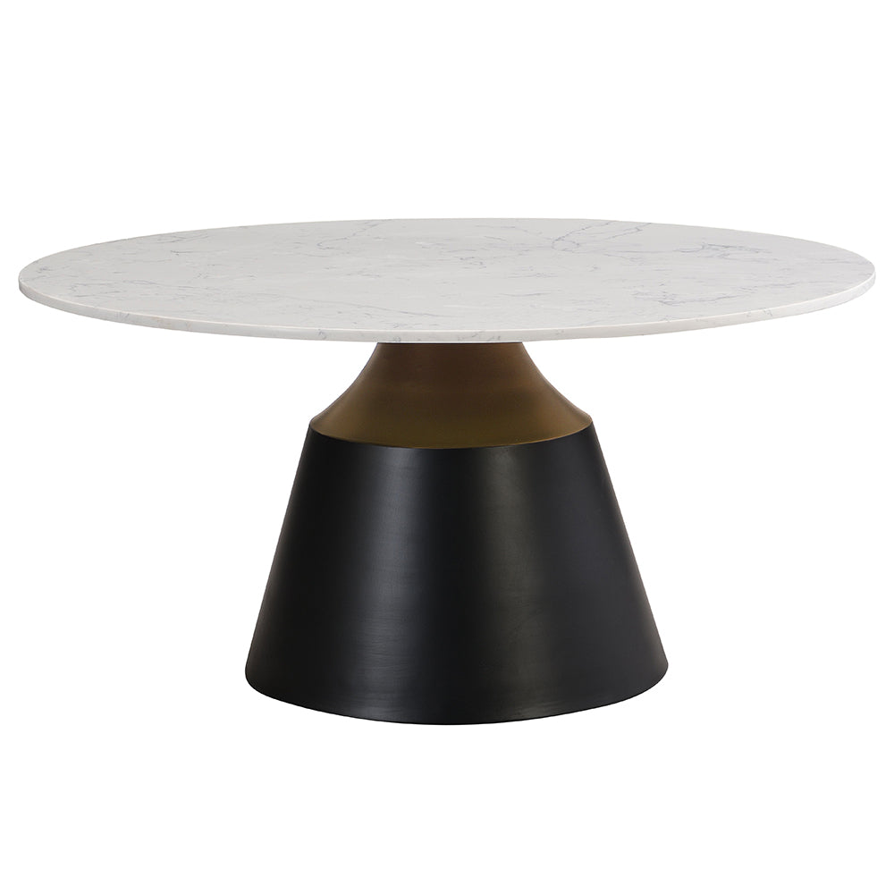 Jaramillo Coffee Table - White Marble Top & Black – view 2
