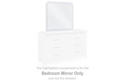 Jarlee Bedroom Mirror - White Mirror modern furniture Contempo Furniture