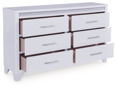 Jarlee Dresser - White Dresser modern furniture Contempo Furniture