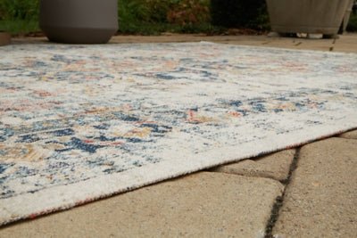 Jarrpage 5' x 7' Rug - Light Brown Indoor/Outdoor Rug modern furniture Contempo Furniture